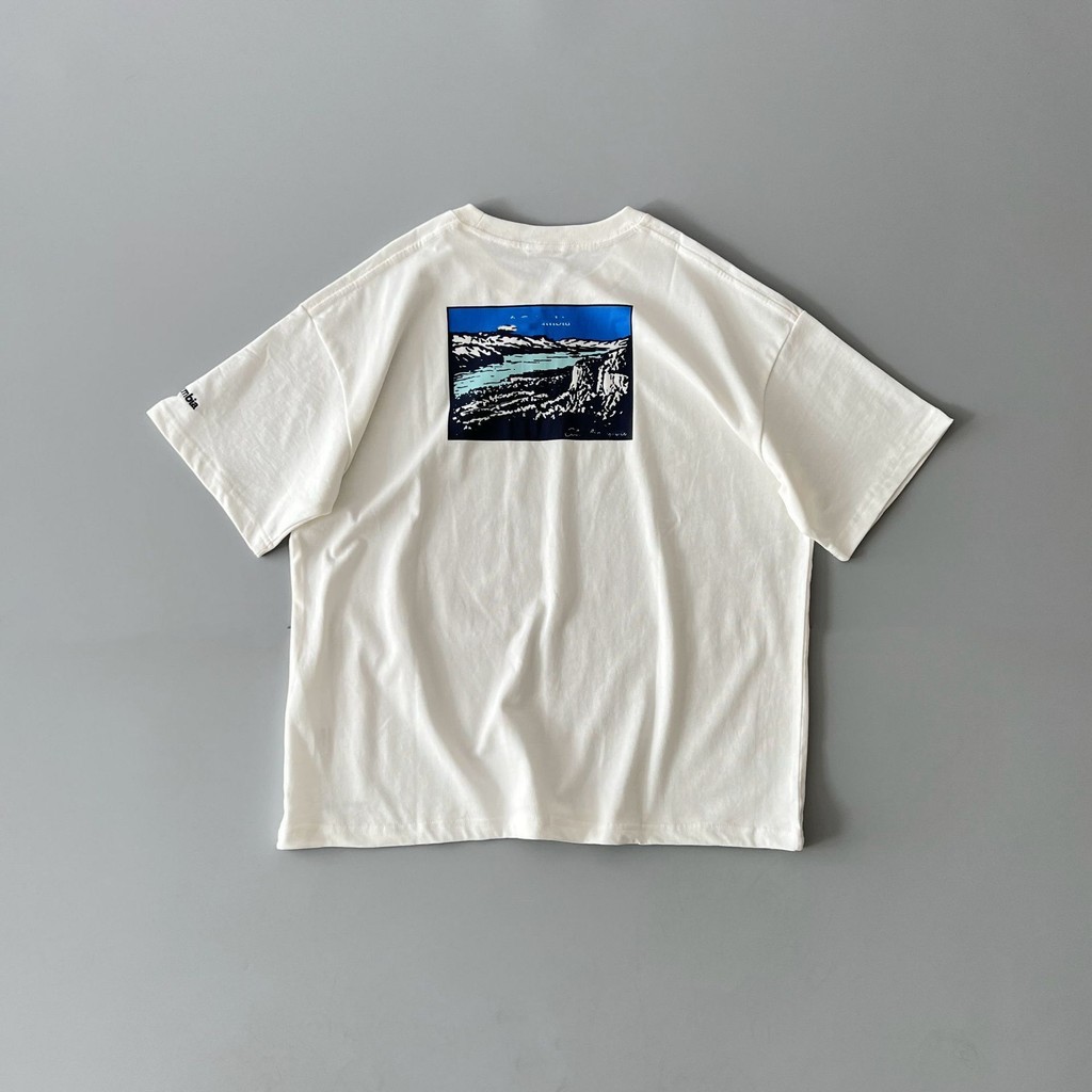 ZVFH Summer New Cool Mountain Style Outdoor Moisture Absorption Breathable Snow Mountain Peak Print