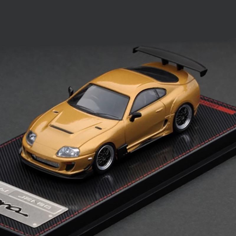 จุดระเบิด 1:64 Scale Supra JZA80 RSรถรุ่นผู้ใหญ่คลาสสิกคอลเลกชันของที่ระลึกจอแสดงผลของขวัญของเล่นเด็ก