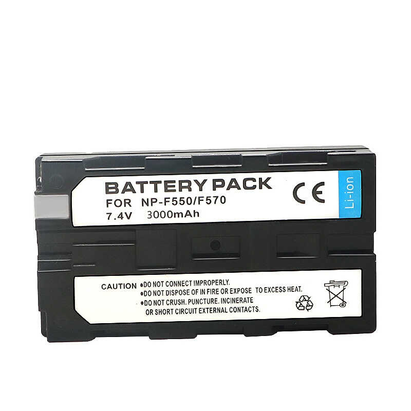 Δ 3000Mah สำหรับ Sony Np-F570 Np-F550 F570 F530 F330 แบตเตอรี่ส่องสว่าง