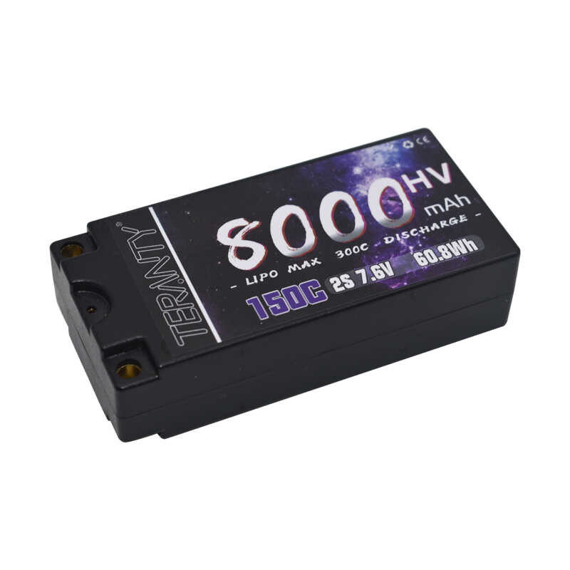 Δ Teranty 8000Mah 2S แบตเตอรี่สั้น 150 / 300C RC Lipo รถบรรทุกทางทะเ