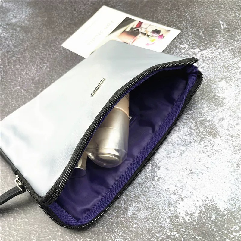 Delta Airlines Business Class Amenity Travel Tech Pouch Organizer เครื่องสําอาง Make Up Toiletries Wash Bag