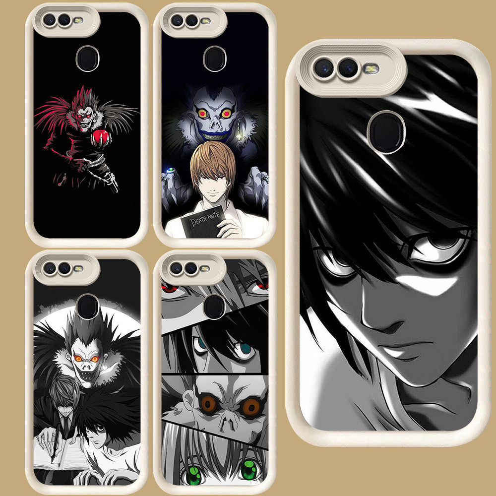 R72 Death Note สําหรับ OPPO A12 F5 A12s A1K A12E A5S A3S F9 A5 F7 A7 Pro สีขาว