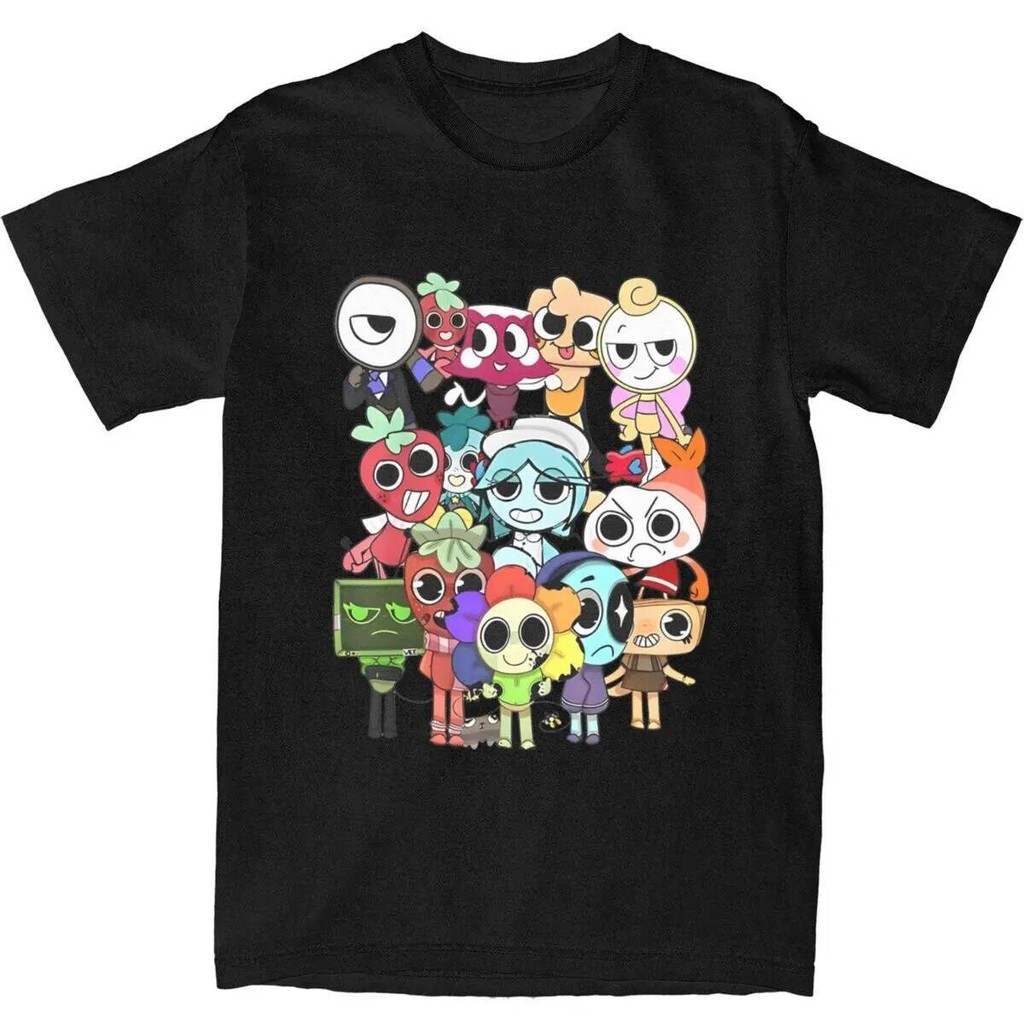 เสื้อยืดผ้าฝ้ายพิมพ์ลาย Dandy's World การ์ตูน สำหรับทั้งผู้ชายและผู้หญิง ดีไซน์ทันสมัย สวมใส่สบาย