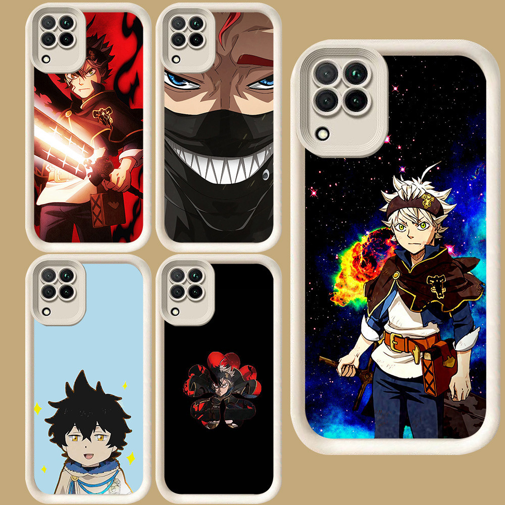 R98 Black Clover สําหรับ Samsung A12 A06 F04 M04 A05 A04 A04E A22 J7 Pro J2 Prime 5G สีขาว