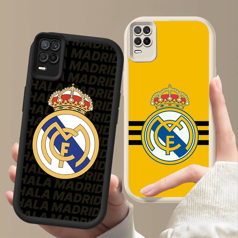 ปลอกกันกระแทกสําหรับ OPPO A54 Realme 8 8S Q3 V13 Narzo 30 Pro FF-28 real madrid