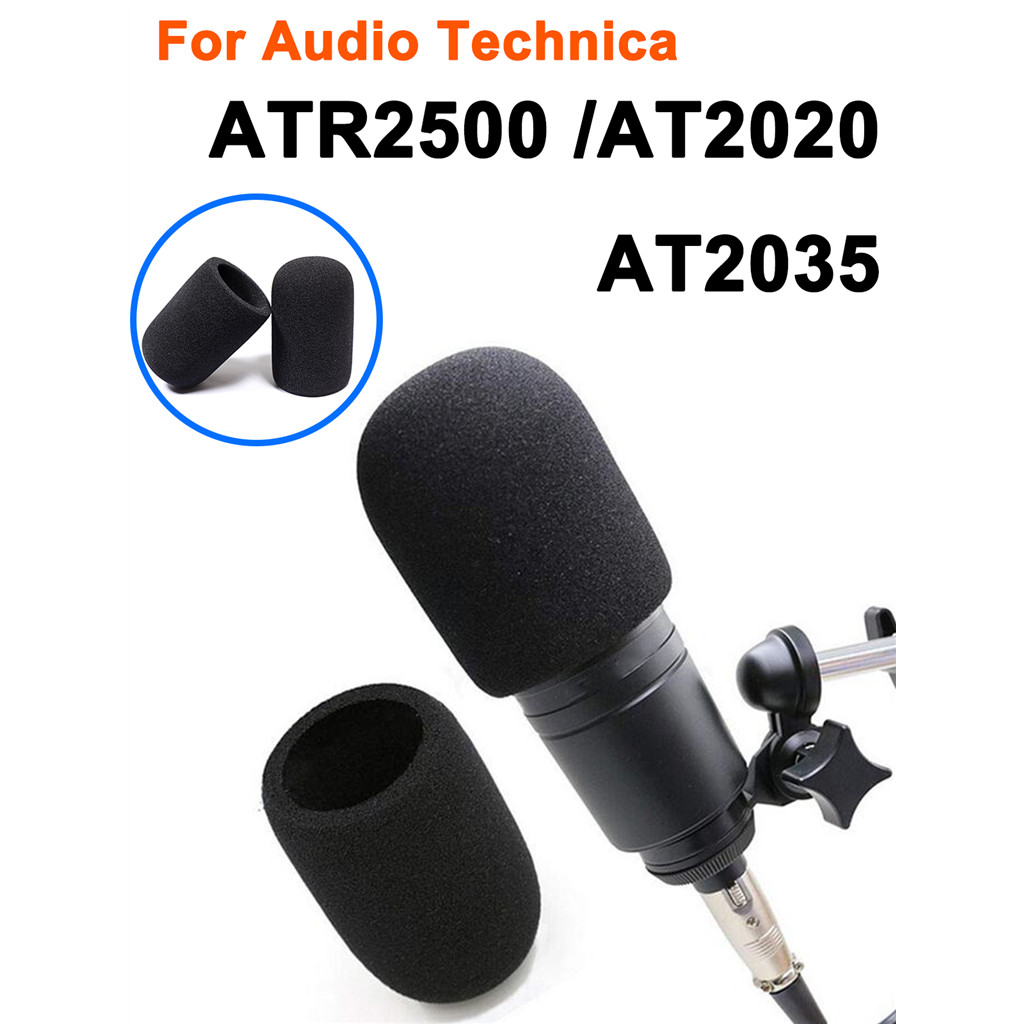 สําหรับ Audio-Technica AT2020 ATR2500 AT2035 Black Mic Replacement Sponge Cover