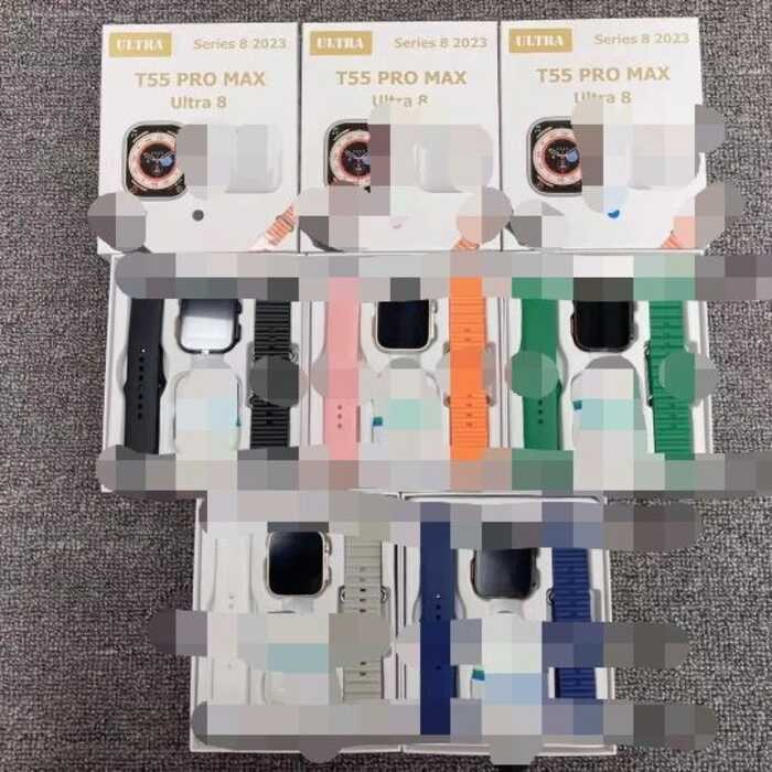 S8ultra T55promax ultra Smart Watch 2 in 1 ชุดหูฟังบลูทูธ Dual Strap นาฬิกาสปอร์ต