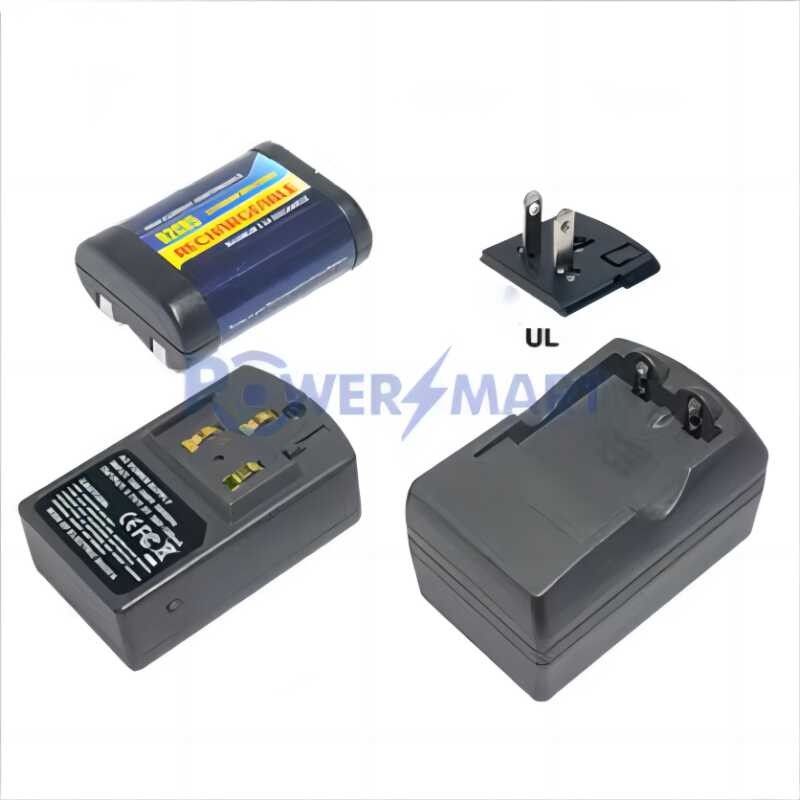 for c Canon R2cr5 2CR5 1, EOS 3 rechargeable lithium 6V camera battery set 1 battery+1 charger 1