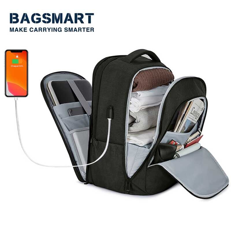 กระเป๋านักเรียน 257 BAGSMART Backpac สำหรับผู้หญิง, กระเป๋า