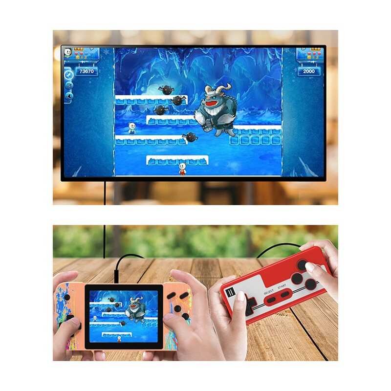 G3 々 Portable Retro Arcade Gamepad 800 Classic Games 3.5Inch Screen Handheld Game Console Two-Pe