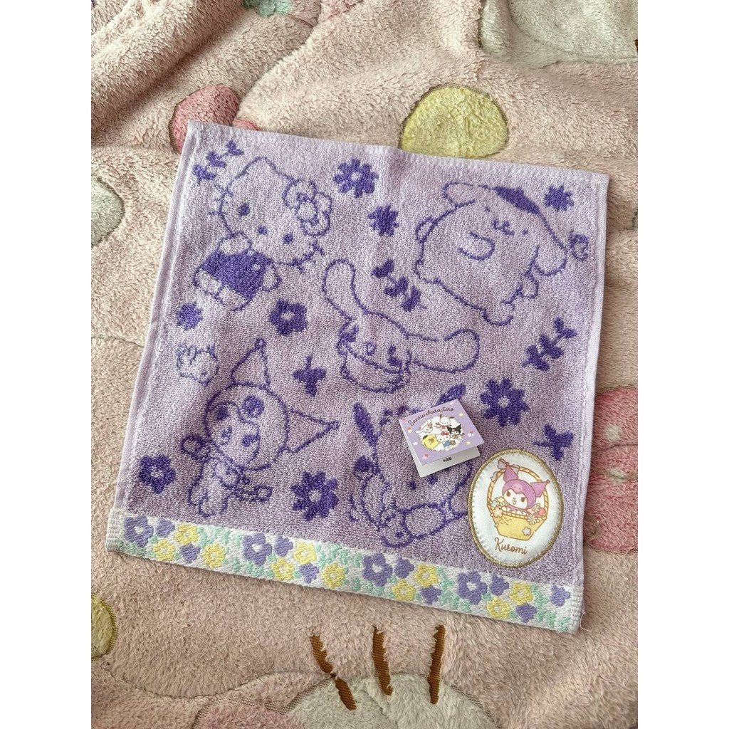 ผ้าเช็ดหน้า Sanrio Kuromi สีม่วงญี่ปุ่น