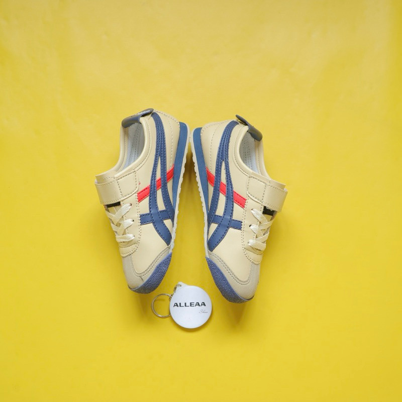 Onitsuka TIGER KIDS CREAM NAVY RED