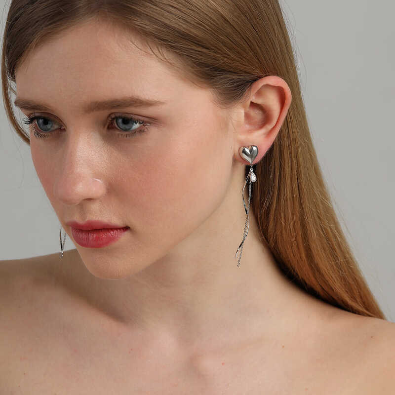 ต่างหูพู่ห้อยออกแบบพิเศษแบบออริจินัลสไตล์ YYT-ystudio INS