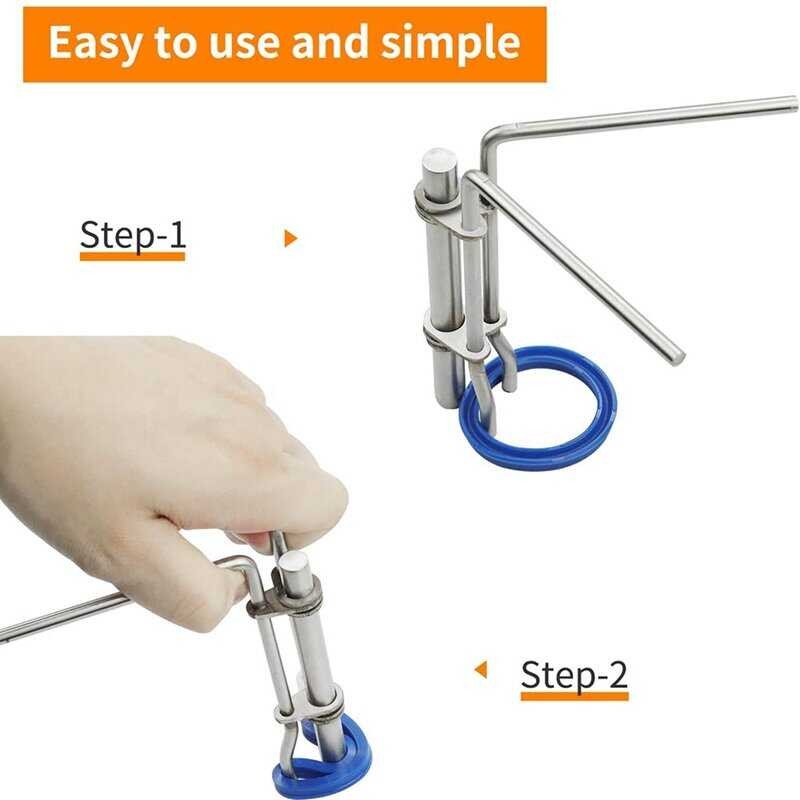 3 🍀 PCS Hydraulic U-Cup Twistor Tool Kit Applicable To Internal Flexible Seal Installation