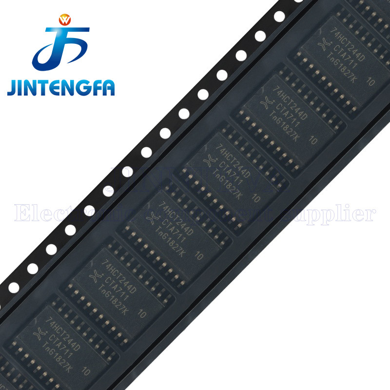 10PCS 74HCT244D 74HCT245D 74HCT573D SOP-20 บัฟเฟอร์และสายไดรเวอร์ Pb-F CMOS LOGIC IC SERIES SOIC14 ร