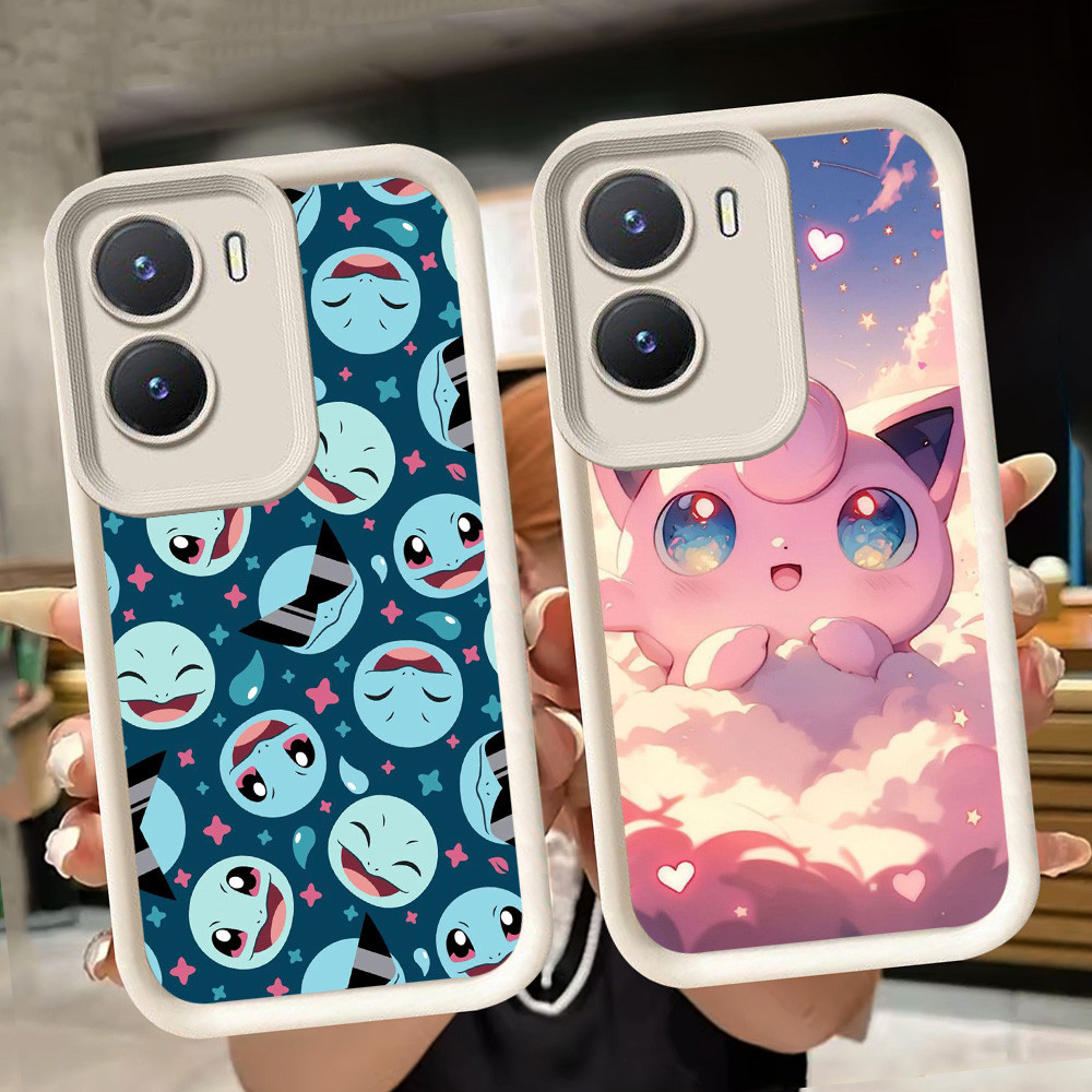 ปลอกอ่อนสําหรับ VIVO Y16 Y75 Y15a Y22 Y22s Y35 Y56 Y15s Y01 Y01A IQOO Z9X Y55 Z9 5G 13 Z10 T4 สีขาว 