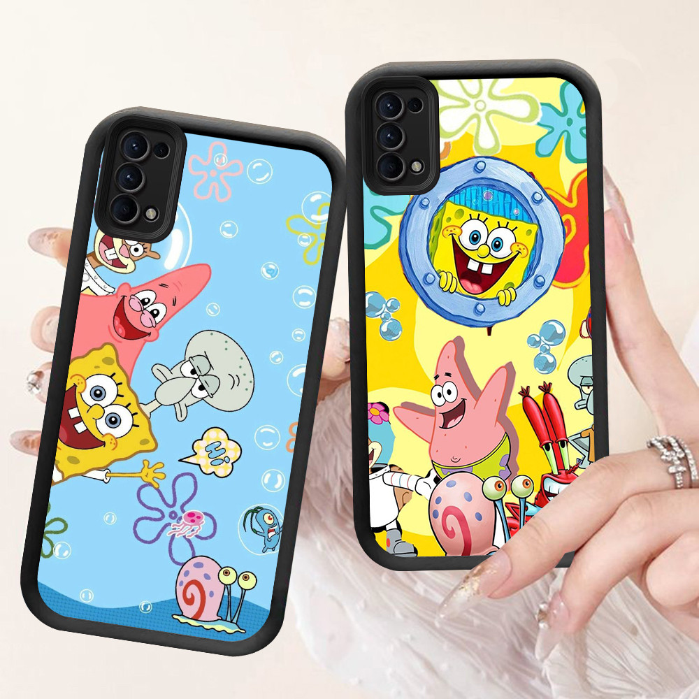 NA-85 SpongeBob SquarePants ปลอกกันกระแทกสําหรับ OPPO Reno 4 5 6 ค้นหา X3 Lite Realme C65 Narzo N53 