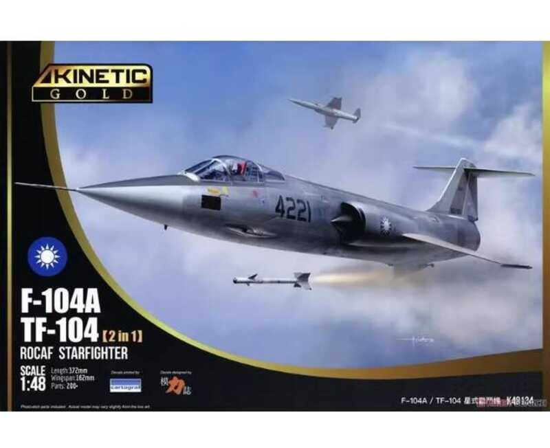KINETIC K48134 1/48 กองทัพแห่งชาติ F-104A/TF-104 (2 in 1)