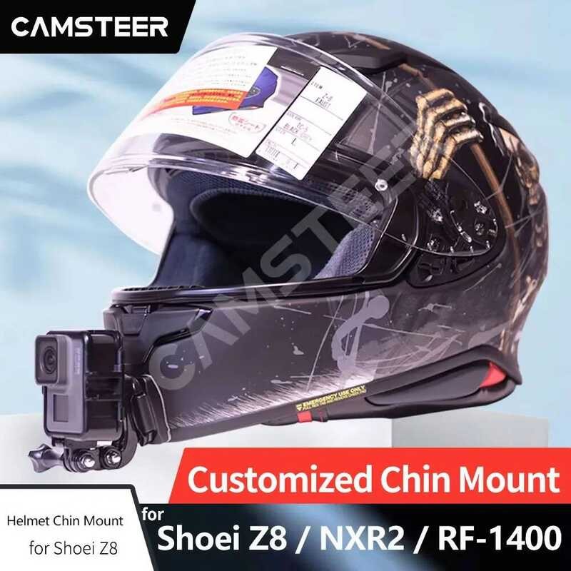 Shoei Z8 NXR2 RF-1400 หมวกกันน็อคอลูมิเนียมแบบกําหนดเอง Chin Mount สําหรับ GoPro Hero12 11 DJI Actio