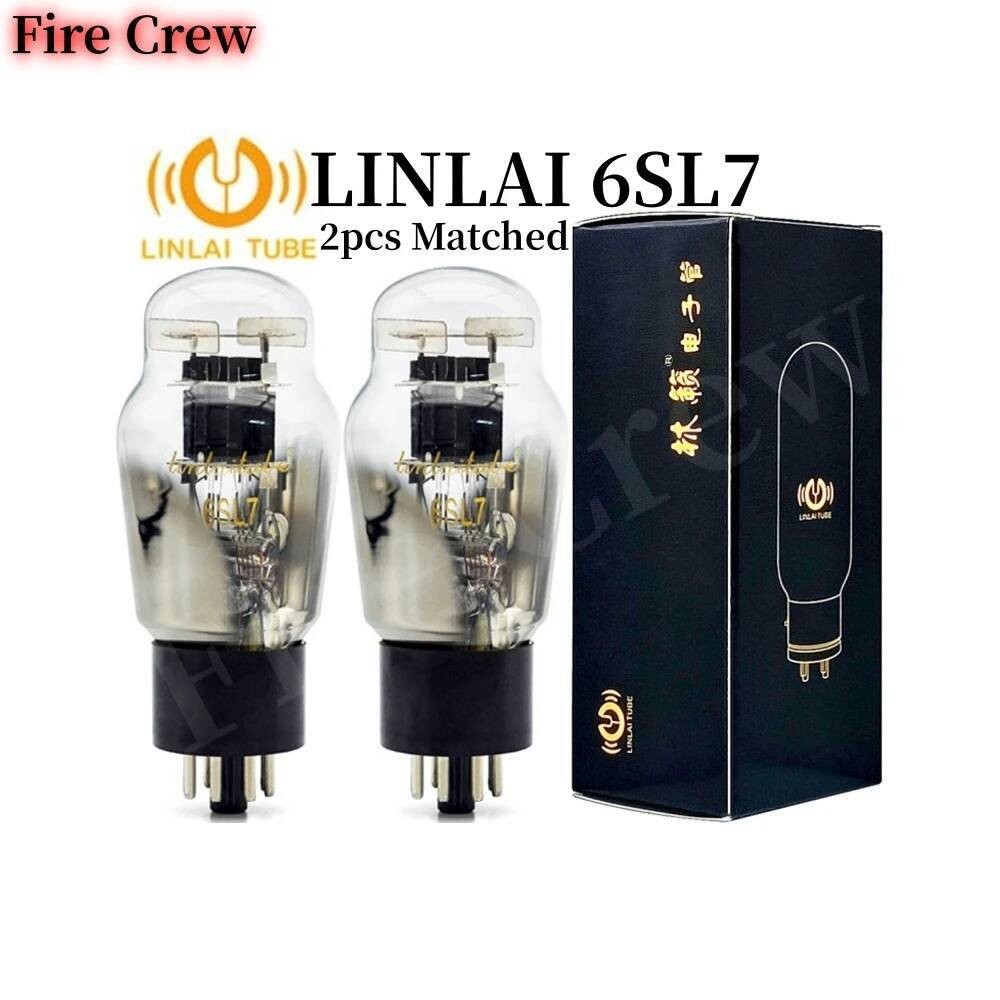 Fire Crew LINLAI 6SL7 ท่อสูญญากาศเปลี่ยน 6SL7 6SL7GT 6N9P 6H9C 5691 6N2 วาล์วเสียง Electron Tube Amp