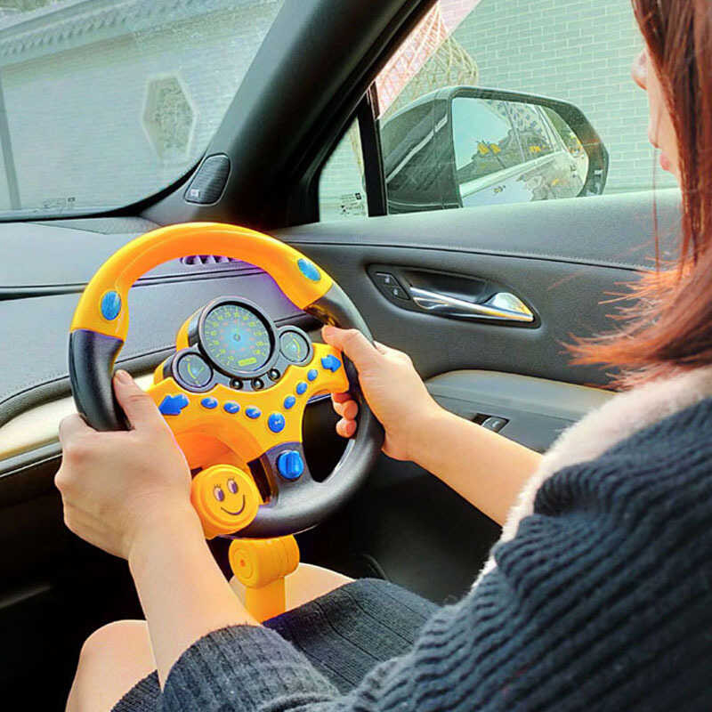 Copilot ของเล่นพวงมาลัยไฟฟ้าจำลองเสียงเด็กอ่อนการศึกษ