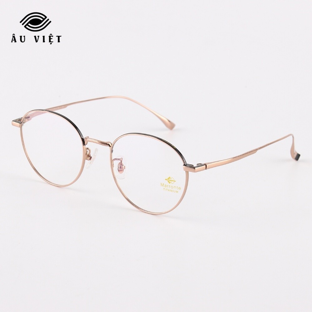Marronte M-18104 กรอบไทเทเนียมทรงกลม Full box High-End