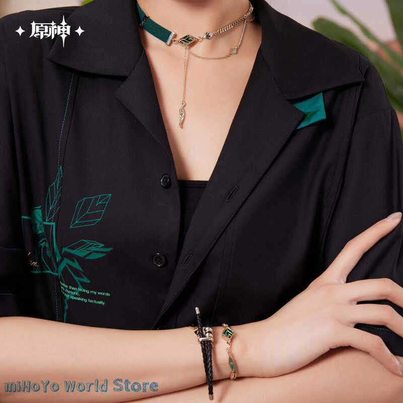 สร้อยคอ Alhaitham Mihoyo ของแท้ Genshin ผลกระทบ Alhaitham ธีมความประ