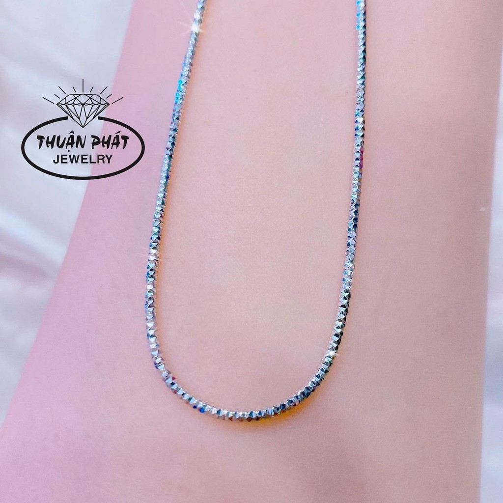 เครื่องประดับสร้อยคอผู้หญิง D01017 KC Noodles 1li3 สร้อยคอหรูหราอิตาลีเงิน Platinum เครื่องประดับ -