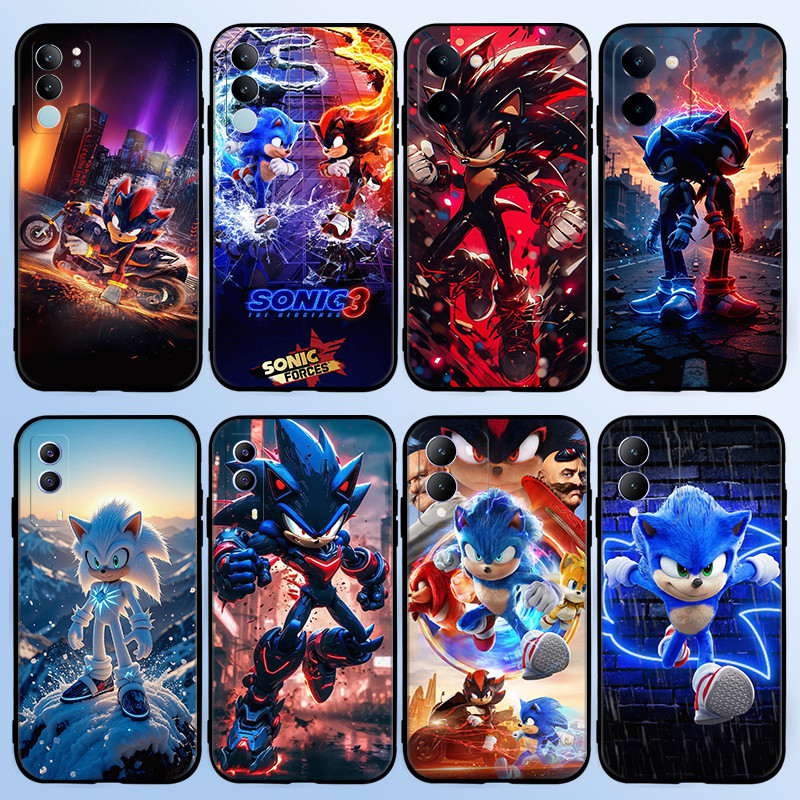 H6S โซนิคเม่นอะนิเมะสําหรับVivo V7 Plus Y79 V9 Y85 Y89 V11i V11 V15 V20 Pro V19 SE Y70 V21 TPUซิลิโค