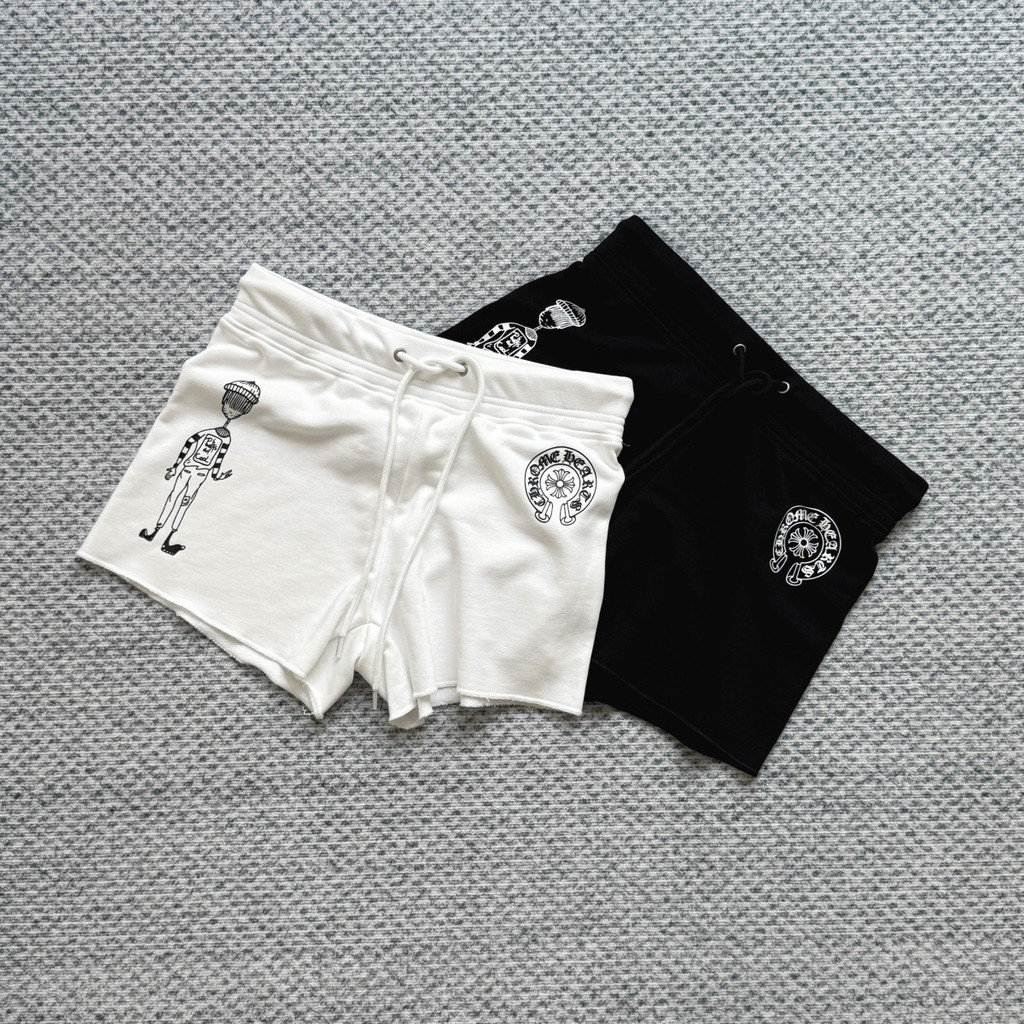 .Chrome Hearts ม้าหาง.Short สำหรับผู้หญิง ดีไซน์สบาย สไตล์ฤดูร้อน