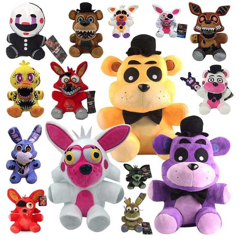 FNAF ตุ๊กตาเฟรดดี้ ขนาด 18 ซม. ตุ๊กตาสัตว์นุ่มและขนฟู หมี กระต่าย เกม Fnaf ของขวัญวันเกิดและคริสต์มา