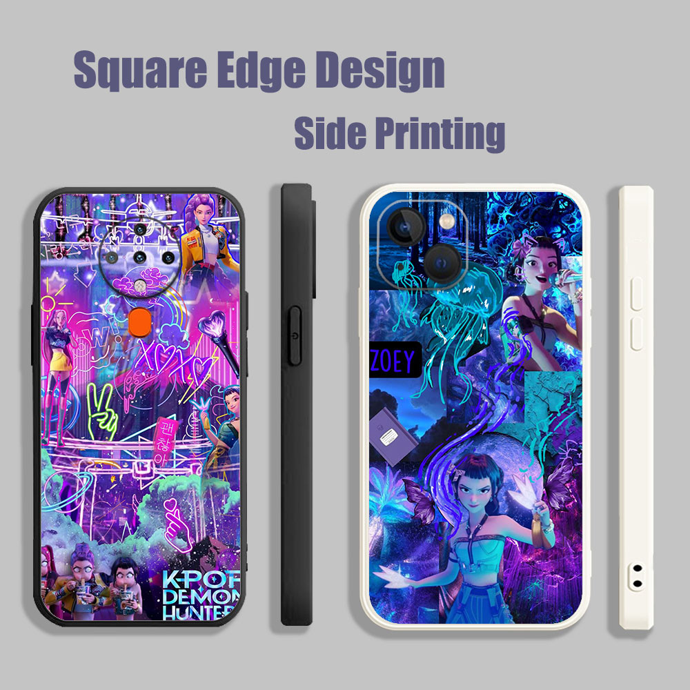 ปลอกสําหรับ Redmi 9A 9C หมายเหตุ 8 10 10s NFC kpop นักล่าปีศาจ Zoey จาก kdh FXP11 เคสโทรศัพท์ขอบสี่เ