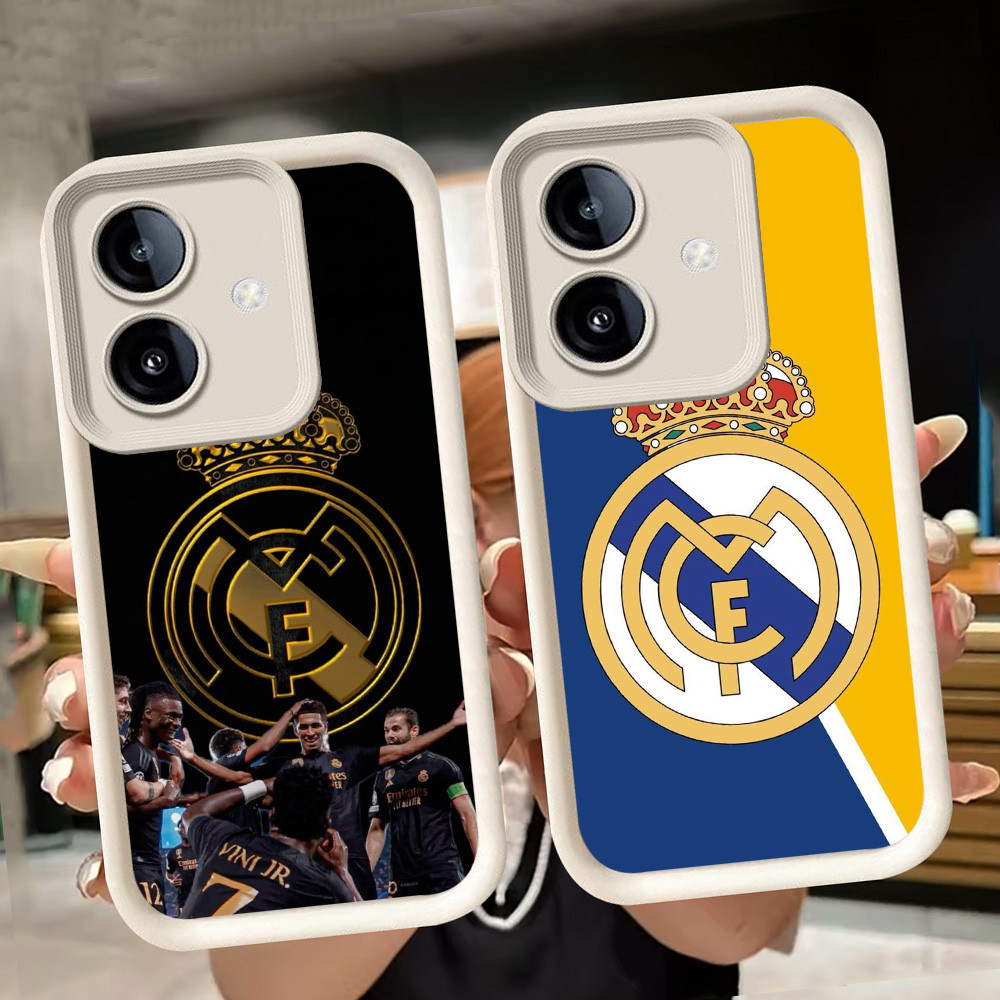ปลอกอ่อนสําหรับ OPPO A5 A79 A3X A3 A5i Pro A5X 5G สีขาว Q100 Real-Madrid