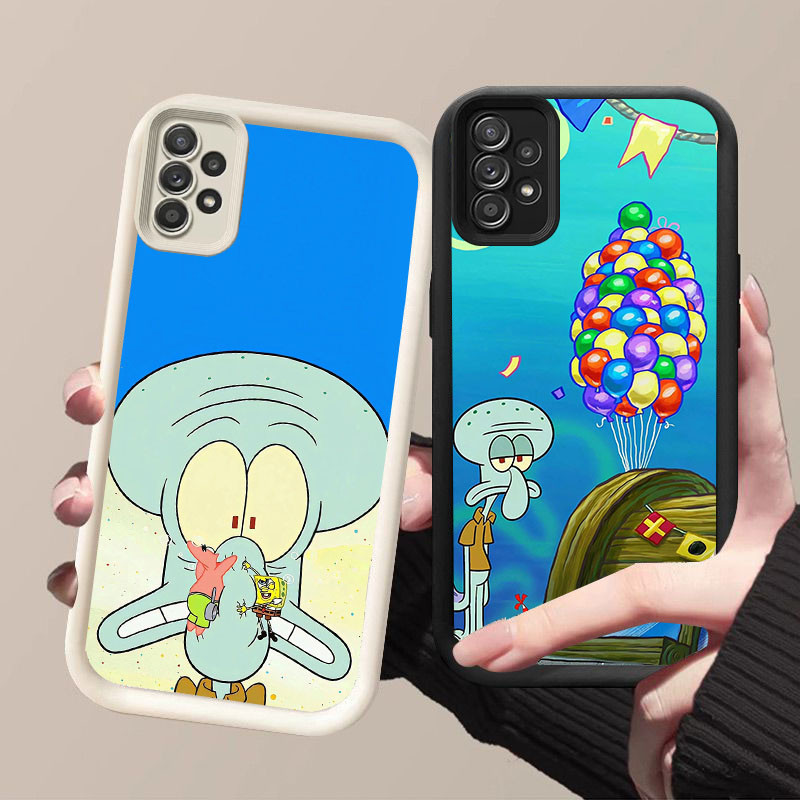 SAMSUNG YZ-182 SpongeBob Squidward ปลอกกันกระแทกสําหรับSamsung A53 A23 A52S A52 A72 A32 A73 A13 A33 