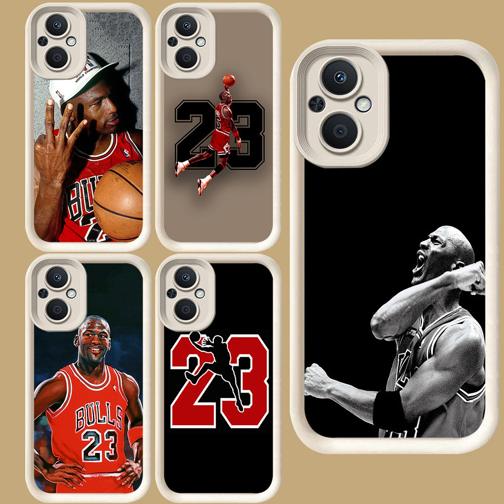 R109 Michael Jordan 23 Casing สําหรับ OPPO Reno 7 8Z 7Z 8 Find X5 Lite 5G สีขาว