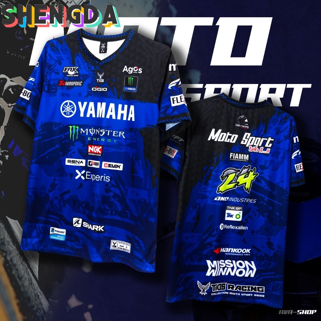 เสื้อกีฬา MOTO SPORT YAMAHA No.24
