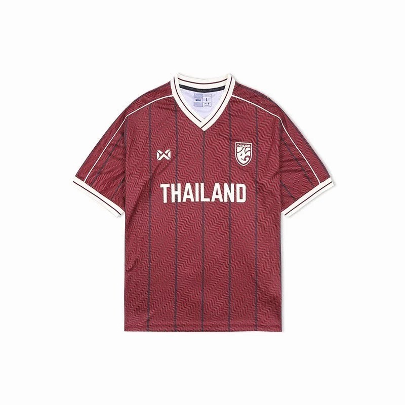 เสื้อโอเวอร์ไซส์ คอวี WARRIX Oversize 2024/25 เสื้อทีมชาติไทย THAILAND JERSEY 243FBATH10 ราคา ถูกที่สุด ดีลบีเคเค แกลเลอรีภาพที่ 3