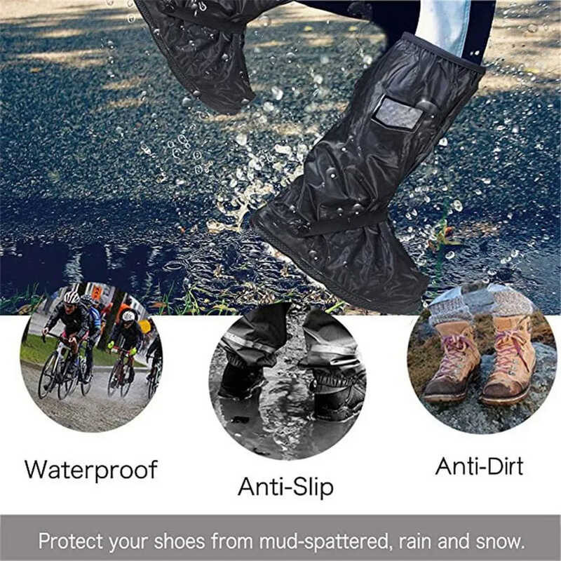 กันน้ำฝนสูงหลอดหนารองเท้าบูตปกบูต Galoshes รองเท้าครอบ