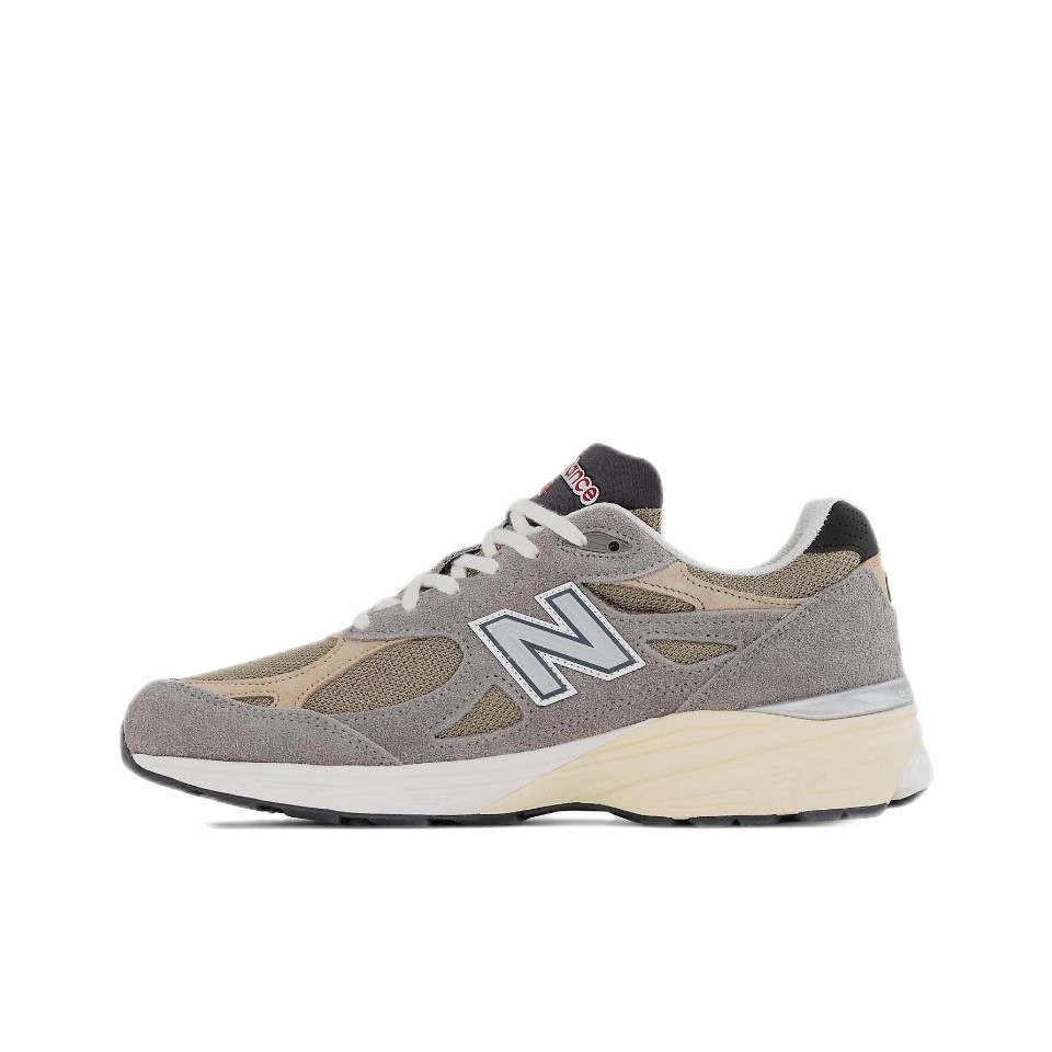 ♞New Balance 990 v3 Taddy Made Taupe Retro รองเท้าผ้าใบ