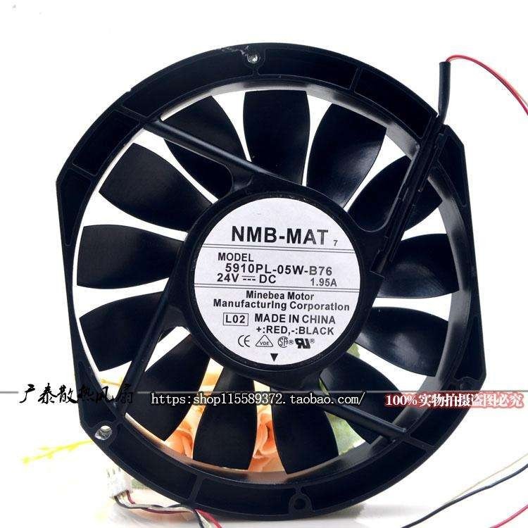 ยี่ห้อใหม่ญี่ปุ่น NMB 5910PL-05W-B76 17250 24V 1.95A Server พัดลมระบายความร้อน 17 ซม.