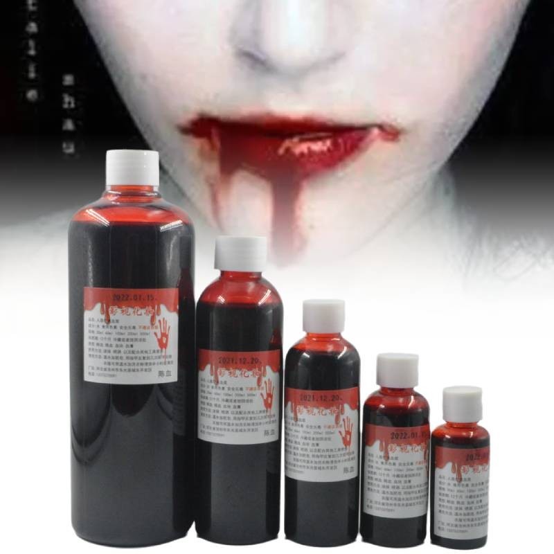 Creative Washable Fake Blood Props สําหรับงานปาร์ตี้ฮาโลวีนและธีมสยองขวัญ
