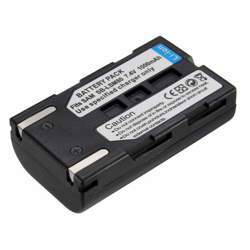 Repalcement b SB-LSM80 SB LSM80 SBLSM80 Rechargeable Camera Battery For SAMSUNG VP-DC175 VP-DC565