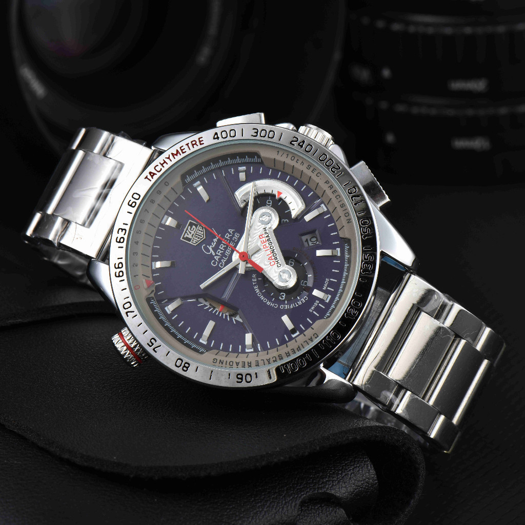 Tag TAG Howard Quartz Movement Rui Watch Simple Business Stainless Steel Case นาฬิกาข้อมือ นาฬิกาผู
