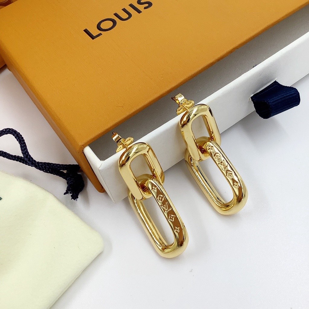 ♞Louis Vuitton ต่างหูแฟชั่น สวยหรู