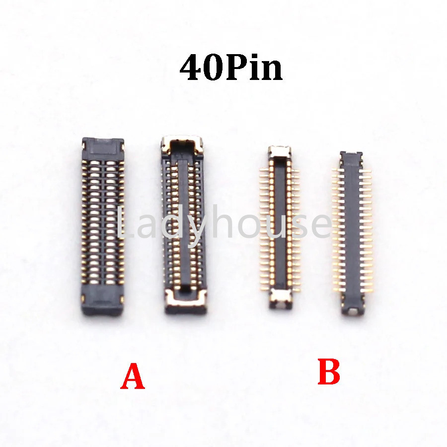 2-10pcs 40 Pin จอแสดงผล LCD FPC Connector บนเมนบอร์ดสําหรับ TECNO Itel Oraimo Infinix USB Charger ชาร์จพอร์ต