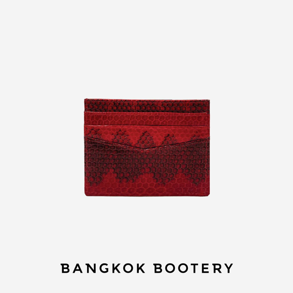 Bangkok Bootery Card Holder V หนังงูทะเล (sea snake) ขนาด 10.5 cm.