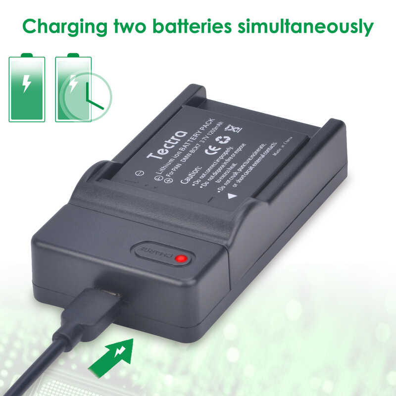 Δ Dmw-Bck7 DMW Bck7pp Bck7e แบตเตอรี่ + ชุดชาร์จสำหรับ Lumix Dmc-Fp5 Dmc