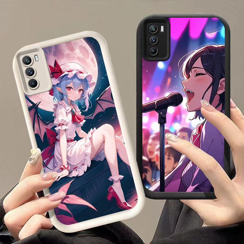 YZ-108 light-tonal สาวกันกระแทกสําหรับ OPPO Realme C17 A11S 7I A53 A54S A33 C75 A16 A16s A53S 2020 4