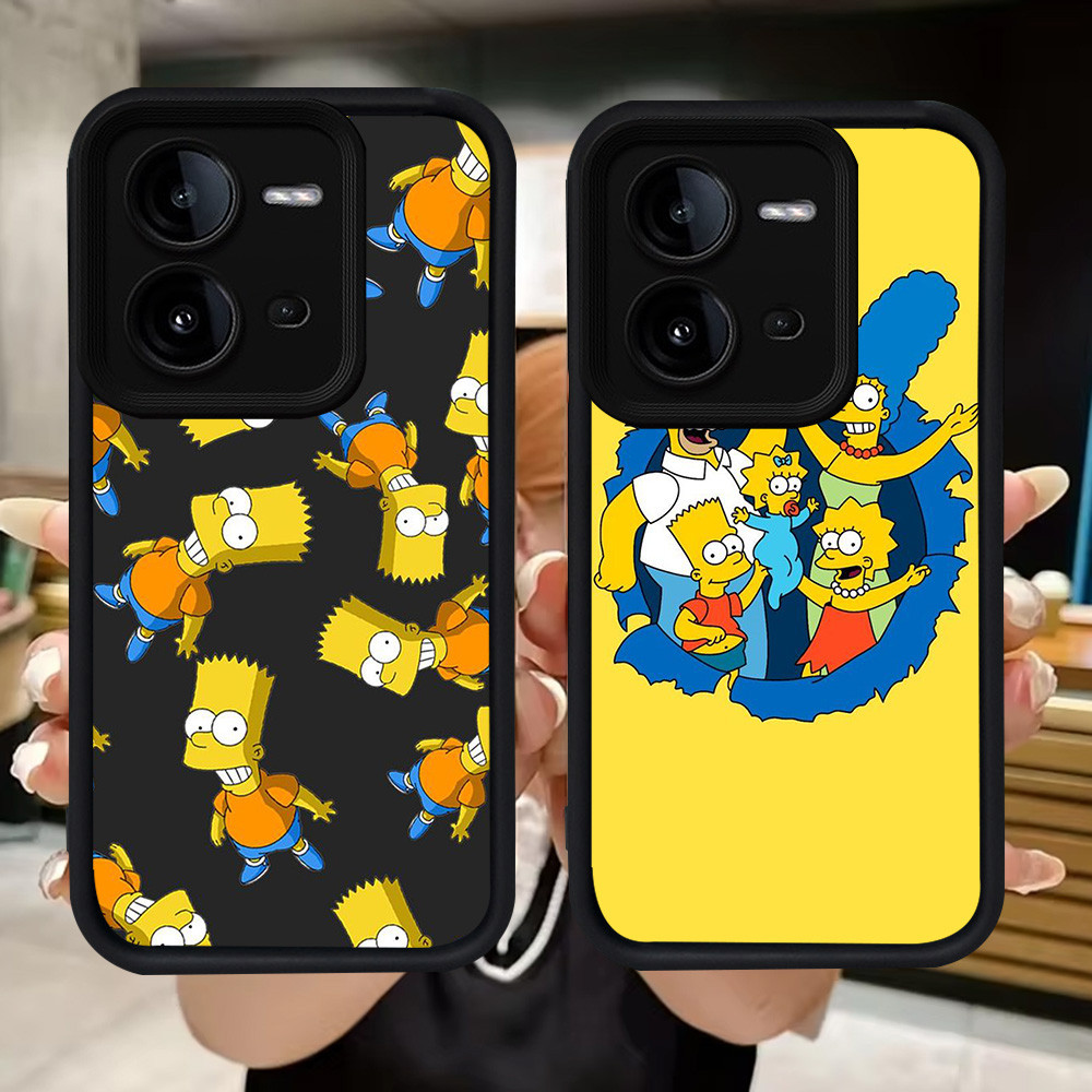 Q76 Simpson soft Casing สําหรับ VIVO Y51 Y200 V25E V50 Y33 Y51S Y31 V23 Y53s Y51A V23E Y75 V25 5G V5