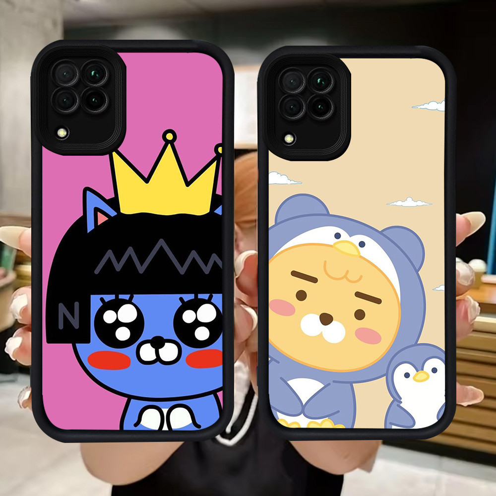 SAMSUNG Q25 Kakao Friendsปลอกนุ่มสําหรับSamsung F04 A04E M04 J7 Pro A12 A06 A07 A22 A04 A05 J2 Prime